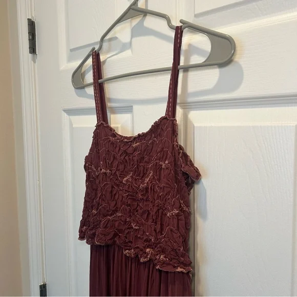 Zara Deep Burgundy Midi Dress - Picture 3 of 10